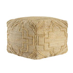 Natural Jute Cube Ottoman, 18" – Single Seat