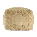 Natural Jute Cube Ottoman, 18" – Single Seat