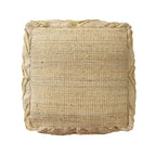 Natural Jute Cube Ottoman, 18" – Single Seat