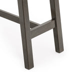 Grey / Walnut Mid-Century Console Table, Rubberwood Legs, Seats 1