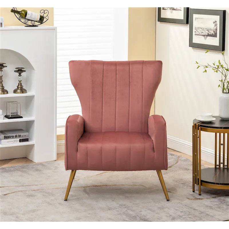 Kaleigh 27.6W Velvet Square Arm Sofa Chair