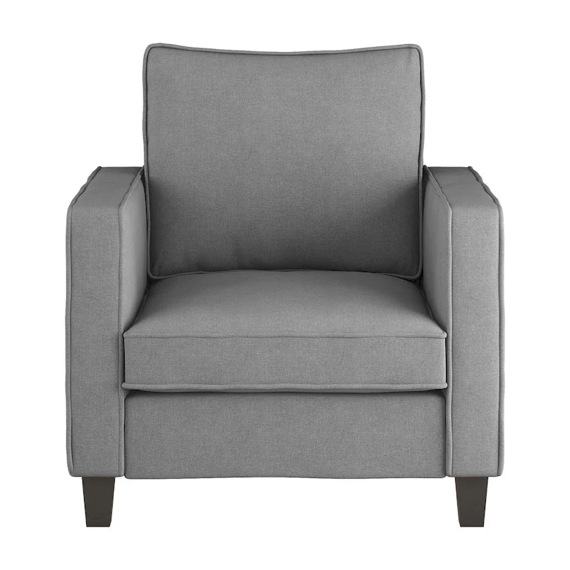 2 Piece Georgia Accent Chair with Ottoman Set