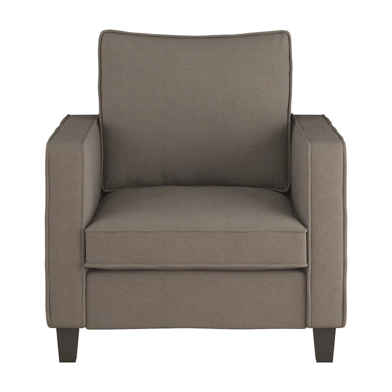 2 Piece Georgia Accent Chair with Ottoman Set