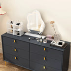 Dresser Modern Dresser for Bedroom, 6 Drawer Double Dresser Sideboard
