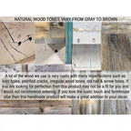 Natural Unfinished Minimilist Console Table