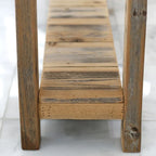 Natural Unfinished Minimilist Console Table