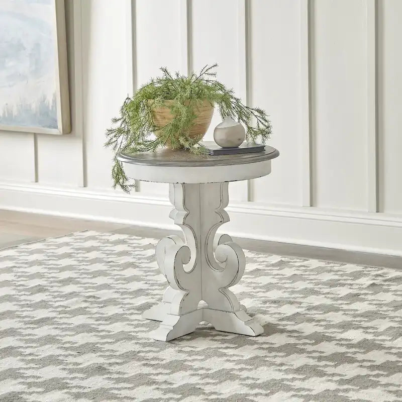 Magnolia Manor Round End Table - 2 Finish Options