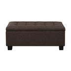 Mid-Century Modern Tufted Storage Lift Top Bench