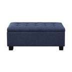 Mid-Century Modern Tufted Storage Lift Top Bench