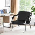Black / Blue PU Leather Reception Bench – 1, 2, 3 or 4-Seat