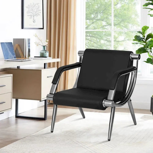 Black / Blue PU Leather Reception Bench – 1, 2, 3 or 4-Seat