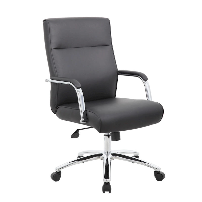 Grey Linen / White / Black Executive Conference Chair, Single Seat