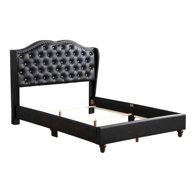 Joy Jewel Tufted Upholstered Bed