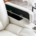 Power Leather Recliner Chair Home Theater Seating Soft