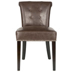 Charcoal Fabric Bent-Back Dining Chair, Set of 2