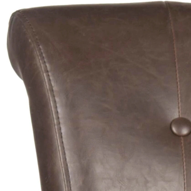 Charcoal Fabric Bent-Back Dining Chair, Set of 2