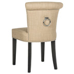Charcoal Fabric Bent-Back Dining Chair, Set of 2