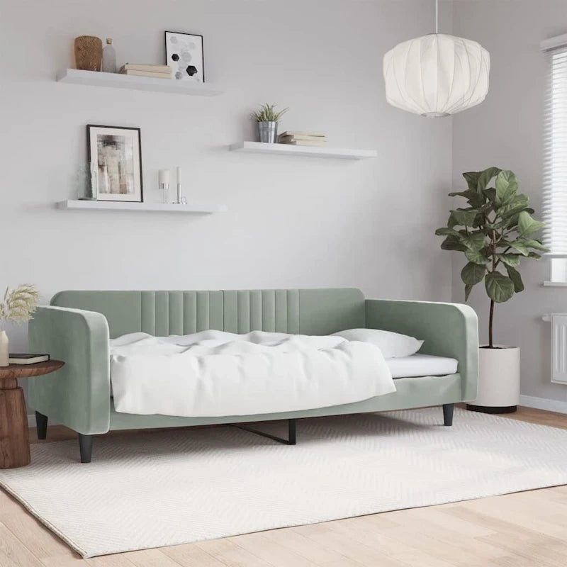 vidaXL Day Bed Upholstered Sleeper Sofa Bed for Bedroom Living Room Velvet
