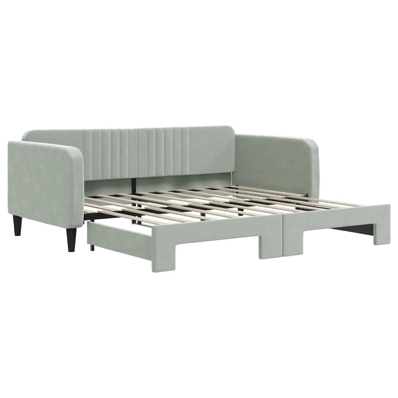 vidaXL Day Bed Upholstered Sleeper Sofa Bed for Bedroom Living Room Velvet