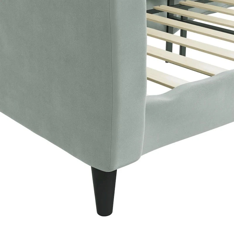 vidaXL Day Bed Upholstered Sleeper Sofa Bed for Bedroom Living Room Velvet