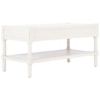 2-Drawer Coffee Table with Bottom Shelf – Distressed White / Grey / Black / Brown