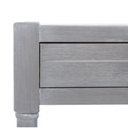2-Drawer Coffee Table with Bottom Shelf – Distressed White / Grey / Black / Brown