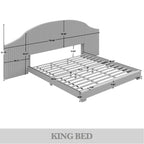 CraftPorch Contemporary Wall Panel Bed