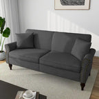73 Sofa with Nailhead Trim Rolled Arms