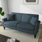 73 Sofa with Nailhead Trim Rolled Arms