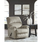 Nutmeg / Taupe Rocker Recliner, Single Seat, Polyester Upholstery