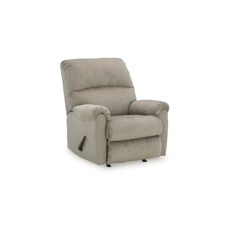 Nutmeg / Taupe Rocker Recliner, Single Seat, Polyester Upholstery