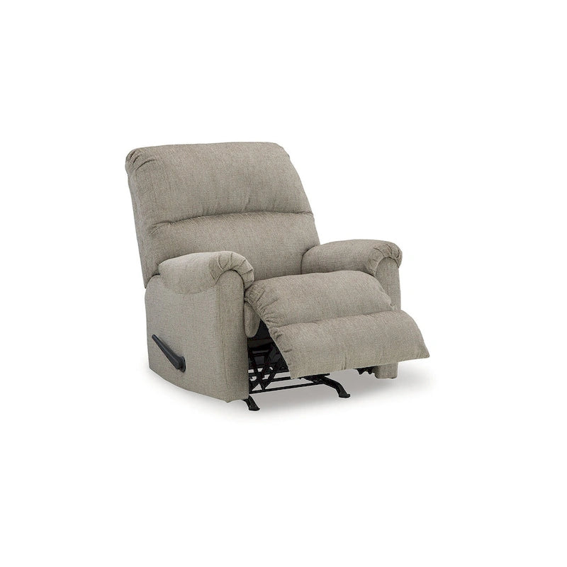 Nutmeg / Taupe Rocker Recliner, Single Seat, Polyester Upholstery