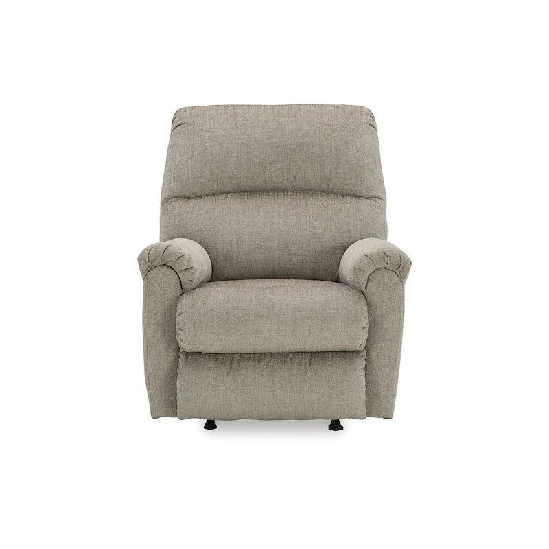 Nutmeg / Taupe Rocker Recliner, Single Seat, Polyester Upholstery