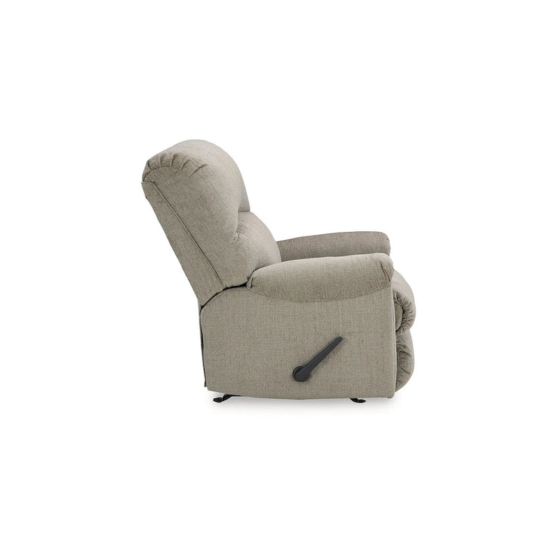 Nutmeg / Taupe Rocker Recliner, Single Seat, Polyester Upholstery