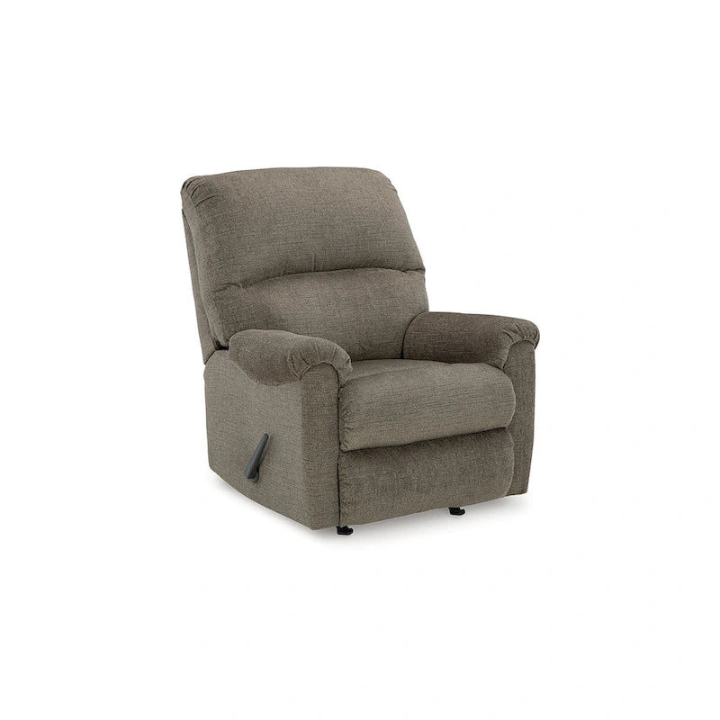 Nutmeg / Taupe Rocker Recliner, Single Seat, Polyester Upholstery