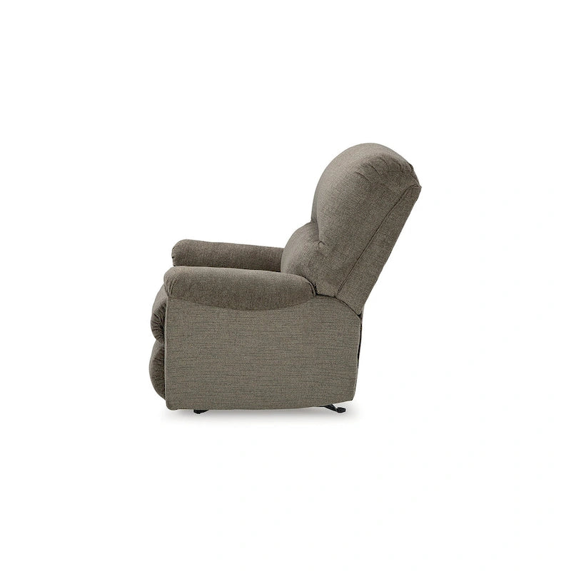 Nutmeg / Taupe Rocker Recliner, Single Seat, Polyester Upholstery