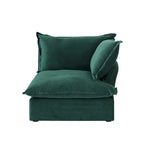 Modular Sectional Sofa Couch, Velvet 3 or 4 Seater Sofa, Minimalist Style Comfy Sofa Couch for Living Room Apartment
