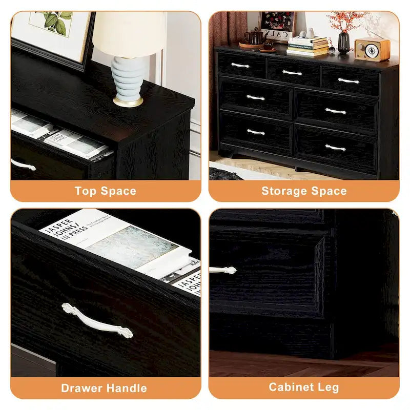 Modern 7 Drawers Dresser